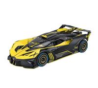 TAQCGH Scale Model Car Replica 20CM Scale Collectible Vehicles 1/24 For Bugatti Bolide Supercar Simulation Die-cast Car Model Motor Vehicles(Yellow)