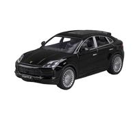 TAQCGH Scale Model Car Replica 20CM Scale Model Car 1/24 For Porsche Cayenne SUV Simulation Pull Back Miniature Vehicles Ornaments Motor Vehicles(Black)