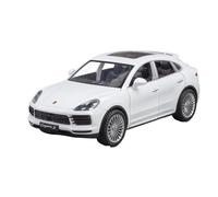 TAQCGH Scale Model Car Replica 20CM Scale Model Car 1/24 For Porsche Cayenne SUV Simulation Pull Back Miniature Vehicles Ornaments Motor Vehicles(White)