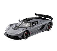 TAQCGH Scale Model Car Replica 20cm Scale Model Car Replicas 1/22 For Koenigsegg Jesko Supercar Die-cast Vehicles Display Motor Vehicles(Chrome)