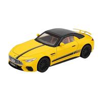 TAQCGH Scale Model Car Replica 20cm Scale Model Car Replicas 1/22 For Mercedes-Benz SL63 Supercar Die-cast Vehicles Display Motor Vehicles(Yellow)