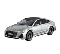 TAQCGH Scale Model Car Replica 20cm Scale Simulation Model Car Replica 1:24 For Audi RS7 Sports Car Mini Motor Vehicle Doors Can Be Opened Motor Vehicles(Silver)