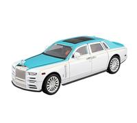 TAQCGH Scale Model Car Replica 21cm 1:22 For Rolls-Royce Phantom Luxury Sedan Pull Back Vehicles Simulation Scale Model Collection Car Motor Vehicles(Blue)