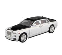TAQCGH Scale Model Car Replica 21cm 1:22 For Rolls-Royce Phantom Luxury Sedan Pull Back Vehicles Simulation Scale Model Collection Car Motor Vehicles(White)