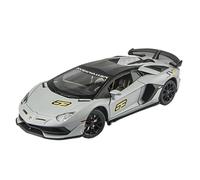 TAQCGH Scale Model Car Replica 21CM 1/24 For Lamborghini Aventador SVJ63 Die-cast Sports Car Model Fine Simulation Motor Vehicles With Pull Back Motor Vehicles(Chrome)