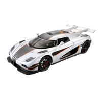 TAQCGH Scale Model Car Replica 21cm Die-cast Pull-back Vehicle 1/24 For Koenigsegg ONE1 Supercar Scale Model Collector Sports Cars Replicas Motor Vehicles(White)