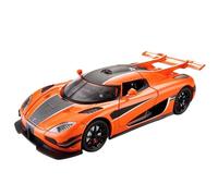 TAQCGH Scale Model Car Replica 21cm Die-cast Pull-back Vehicle 1/24 For Koenigsegg ONE1 Supercar Scale Model Collector Sports Cars Replicas Motor Vehicles(Orange)