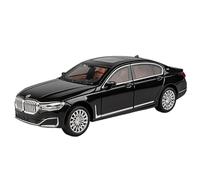 TAQCGH Scale Model Car Replica 21CM Scale Collectible Vehicles 1/24 For BMW 7 Series 760Li Luxury Sedan Simulation Die-cast Car Model Motor Vehicles(Black)