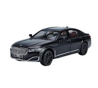 TAQCGH Scale Model Car Replica 23CM Scale Model Car 1/24 For BMW 7 Series 760Li Luxury Sedan Simulation Miniature Vehicles Collection Motor Vehicles(Black)