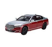 TAQCGH Scale Model Car Replica 23CM Scale Model Car 1/24 For BMW 7 Series 760Li Luxury Sedan Simulation Miniature Vehicles Collection Motor Vehicles(Red)