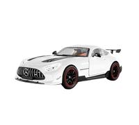 TAQCGH Scale Model Car Replica 25cm Long 1:18 Scale Miniature Alloy Diecast Model Car For Benz GTR Metal Static Simulated Vehicle Motor Vehicles(White)