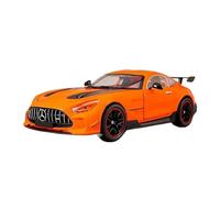 TAQCGH Scale Model Car Replica 25cm Long 1:18 Scale Miniature Alloy Diecast Model Car For Benz GTR Metal Static Simulated Vehicle Motor Vehicles(Orange)