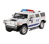 TAQCGH Scale Model Car Replica 28cm 1:18 For Hummer H2 Scale Die-cast Police Car Model Mini Motor Vehicles Fire Truck Ornaments Motor Vehicles(White)