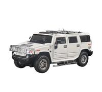 TAQCGH Scale Model Car Replica 28cm Long 1:18 Scale Miniature Alloy Diecast Model Car For Hummer H2 Metal Static Simulated Vehicle Motor Vehicles(White)