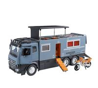 TAQCGH Scale Model Car Replica 28cm Metal Scale Sports Car Model 1/18 For Mercedes-Benz Arocs RV Luxury Camper Motor Vehicle Collection Motor Vehicles(Blue)