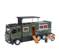 TAQCGH Scale Model Car Replica 28cm Metal Scale Sports Car Model 1/18 For Mercedes-Benz Arocs RV Luxury Camper Motor Vehicle Collection Motor Vehicles(Green)