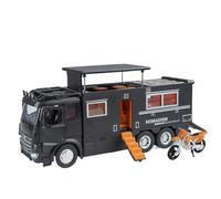 TAQCGH Scale Model Car Replica 28cm Metal Scale Sports Car Model 1/18 For Mercedes-Benz Arocs RV Luxury Camper Motor Vehicle Collection Motor Vehicles(Black)