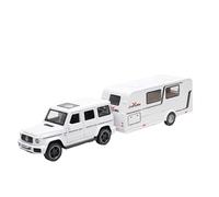 TAQCGH Scale Model Car Replica 34CM 1/32 For Mercedes-Benz G63 Luxury SUV Simulation Vehicles Scale Alloy Off-road Car Model With Sound Light Motor Vehicles(White)