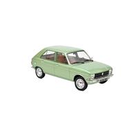 TAQCGH Scale Model Car Replica Diecast Mini 1:18 Scale Simulation Alloy Automobile For Peugeot 104 GL 1977 Exquisite Car Model Desktop Ornaments Motor Vehicles(Green)