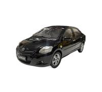 TAQCGH Scale Model Car Replica Diecast Mini 1:18 Scale Simulation Alloy Automobile For Toyota Vios 2008 Exquisite Car Model Desktop Ornaments Motor Vehicles(Black)
