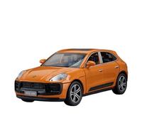TAQCGH Scale Model Car Replica Scale Car Model 1/32 For Porsche Macan Luxury SUV High Simulation Motor Vehicles Worth Collecting Motor Vehicles(Orange)
