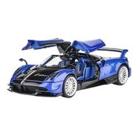 TAQCGH Scale Model Car Replica Scale Sports Car Model 1/32 For Pagani Huaya Supercar High Simulation Motor Vehicles Worth Collecting Motor Vehicles(Blue)