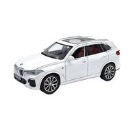 TAQCGH Scaled Model Car Replica 1:24 For BMW X5 Alloy Die-cast TheSimulation Model Car SUV Off Road Vehicle Boy Collection Ornaments Motor Vehicles(White)