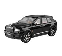 TAQCGH Scaled Model Car Replica 22cm Scale Finished Model Car 1/20 For Rolls-Royce Cullinan Camper Van Collectible Pull Back RV Vehicle Motor Vehicles(Black B)