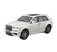 TAQCGH Scaled Model Car Replica 22cm Scale Finished Model Car 1/20 For Rolls-Royce Cullinan Camper Van Collectible Pull Back RV Vehicle Motor Vehicles(White B)