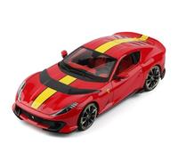 TAQCGH Scaled Model Car Replica 25cm Scale Finished Model Car 1/18 For Ferrari 812 Competizione Red Supercar Collectible Die Cast Vehicles Motor Vehicles
