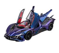 TAQCGH Scaled Model Car Replica 27cm Scale Die-cast Vehicles 1/18 For Apollo EVO Supercar Simulation Alloy Model Collectible Car Motor Vehicles(Purple)
