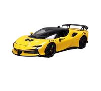 TAQCGH Scaled Model Car Replica 27cm Scale Die-cast Vehicles 1/18 For Ferrari SF90 XX Red Supercar Simulation Alloy Car Model Motor Vehicles(Yellow)