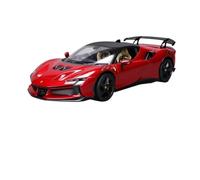 TAQCGH Scaled Model Car Replica 27cm Scale Die-cast Vehicles 1/18 For Ferrari SF90 XX Red Supercar Simulation Alloy Car Model Motor Vehicles(Red)