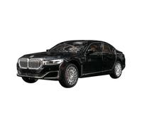 TAQCGH Scaled Model Car Replica Simulation Sound Effect Car Alloy Die-cast Metal Model Collection Ornaments 1:24 For BMW THE 7 760LI Motor Vehicles(Black)