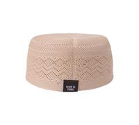 Taqiyah Hat Faith Based Headgear Unisex Skull Caps for Worship Practice Lightweight Polyester Religious Headgear Beige