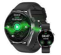 TAQWA Muslim Islamic Watch for Men, 1.39" HD Touch Screen Quran Watch with 114 Full Quran Recitation, Prayer Times Reminders, Daily Azkar, Hijri Calendar, Bluetooth Call, IP68