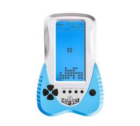 TAQY Blue backlit Block Game Console 3398 in 1 Retro Nostalgia Racing/Tank Battle/Snake Pocket Puzzle Game Console Handheld Portable Brick Toy Console Gifts for Teenagers/Children (Blue)