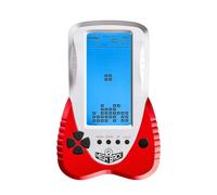 TAQY Blue backlit Block Game Console 3398 in 1 Retro Nostalgia Racing/Tank Battle/Snake Pocket Puzzle Game Console Handheld Portable Brick Toy Console Gifts for Teenagers/Children (Red)