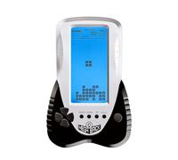TAQY Blue backlit Block Game Console 3398 in 1 Retro Nostalgia Racing/Tank Battle/Snake Pocket Puzzle Game Console Handheld Portable Brick Toy Console Gifts for Teenagers/Children (Black)