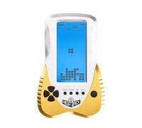 TAQY Blue Backlit Block Game Console 3398 in 1 Retro Nostalgia Racing/Tank Battle/Snake Pocket Puzzle Game Console Handheld Portable Golden