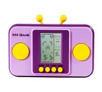 TAQY Creativity Brick Game Console 26 Block Games Adjustable Level/Speed Retro Handheld Game Console Soft Silicone Buttons Racing/Tank Battle Electronic Toys Children's (Purple)