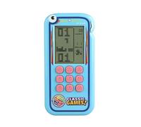 TAQY Cute Block Game Console 2500+ Levels Electronic Games Brick/Racing/Tank Retro Pocket Game Console Indoor/Outdoor/Travel Handheld Game Devcie Rechargeable Children's Gifts Puzzle Toys (Blue)