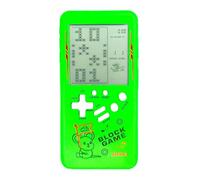 TAQY Cute cartoon Pattern Brick Game Console Built-in Multi-Block games Racing/Tank Battle Retro Pocket Game Machine Electronic game Portable Toys for children/adults (Green)