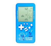 TAQY Cute cartoon Pattern Brick Game Console Built-in Multi-Block games Racing/Tank Battle Retro Pocket Game Machine Electronic game Portable Toys for children/adults (Blue)