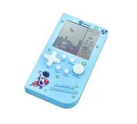 TAQY New Block Game console with 26 Game Macaron Colors Retro Game Machine Pocket Game Machine Brick Game/Racing/Tank Battle Puzzle Toy Electronic Nostalgic Handheld Device Children's Gift (Blue)
