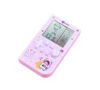 TAQY New Block Game console with 26 Game Macaron Colors Retro Game Machine Pocket Game Machine Brick Game/Racing/Tank Battle Puzzle Toy Electronic Nostalgic Handheld Device Children's Gift (Pink)