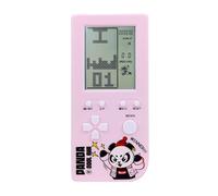 TAQY Panda Cartoon Retro Cube Game Console 26 Brick Games 2574 Levels Adjustable Speed/Difficulty Children/Adult Gandheld Electronic Game Block/Racing/Tank Battle Puzzle Toys (SPink)
