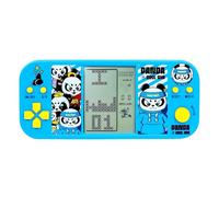 TAQY Panda Cartoon Retro Cube Handheld Electronic Game Console 26 Brick Games 2574 Levels Adjustable Speed/Difficulty Children/Adult Block/Racing/Tank Battle Puzzle Toys (HBlue)
