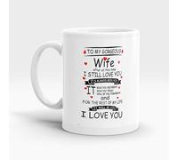 tar Coffee Cup Funny Gorgeous Wife Gifts for Women Men, 11 oz Novelty Mug for Friend, Happy Birthday Mug Party Idea as a Joke Anniversary Best Present