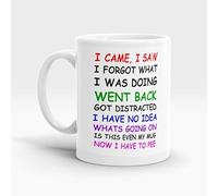 tar Coffee Cup Funny I Came, I Saw Gifts for Women Men, 11 oz Novelty Mug for Friend, Happy Birthday Mug Party Idea as a Joke Anniversary Best Present